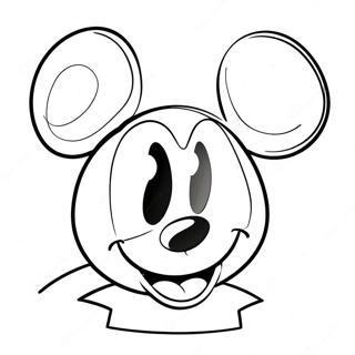 Mickey Mouse Felice Da Colorare 4465-1068