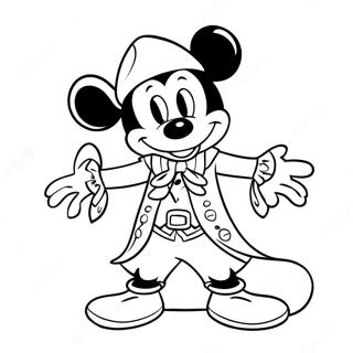 Mickey Mouse In Costume Da Pirata Da Colorare 4466-34