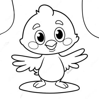 Uccellino Tweety Con Un Grande Sorriso Da Colorare 44795-9803