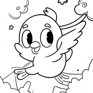 Uccellino Tweety Che Vola Nel Cielo Da Colorare 44796-9805