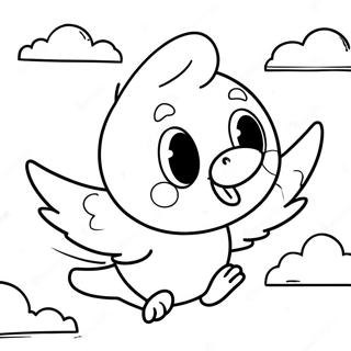 Uccellino Tweety Che Vola Nel Cielo Da Colorare 44796-9807