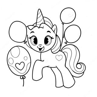 Pinkie Pie Con Palloncini Da Colorare 45137-9874