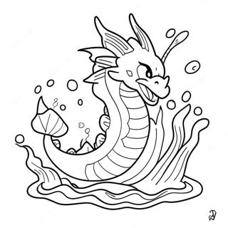 Gyarados Che Spruzza Acqua Da Colorare 45409-9937