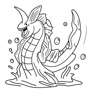 Gyarados Che Spruzza Acqua Da Colorare 45409-9938