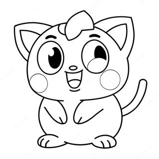 Jigglypuff Con Un Microfono Disegno Da Colorare 45663-9997