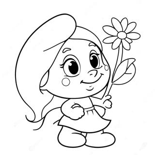 Puffetta Con Fiori Da Colorare 46123 10102