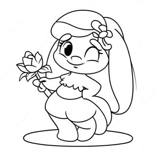 Puffetta Con Fiori Da Colorare 46123 10104