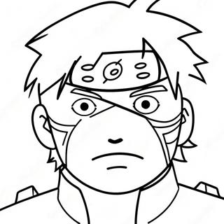 Kakashi Con Sharingan Da Colorare 46322-10136