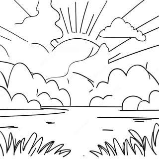 Pagina Da Colorare Del Vivace Tramonto Del Texas 46424-10172