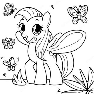 Fluttershy Pagine Da Colorare