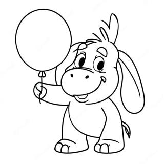 Eeyore Con Un Palloncino Da Colorare 47375 10371