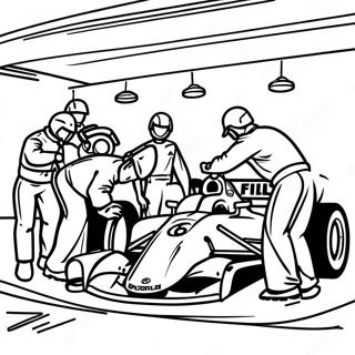 Azione Di Pit Stop F1 Pagina Da Colorare 48180-10540
