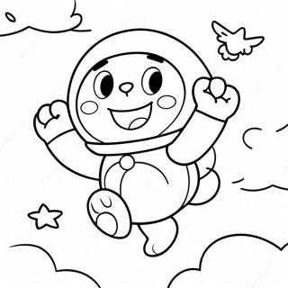 Doraemon Che Vola Nel Cielo Da Colorare 48441-10594