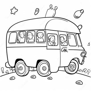 Pagina Da Colorare Dellesperimento Scientifico Del Magic School Bus 49693 10880