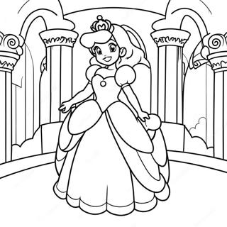 Principessa Peach In Un Castello Reale Da Colorare 5011 156