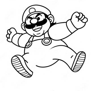 Wario Che Salta In Aria Pagina Da Colorare 50166-10970