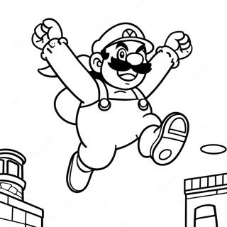 Wario Che Salta In Aria Pagina Da Colorare 50166-10971