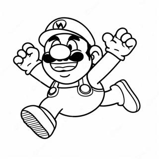 Wario Che Salta In Aria Pagina Da Colorare 50166-10972