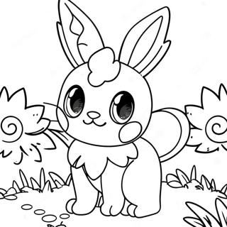 Sylveon In Un Giardino Fiorito Da Colorare 50723-11094