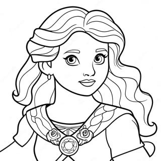 Principessa Merida Coraggiosa Da Colorare 50817-11116