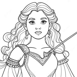 Merida Nel Suo Bellissimo Vestito Da Colorare 50818-11119