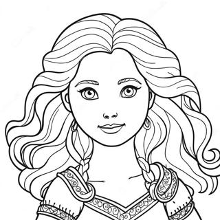 Merida Con Capelli Selvaggi Da Colorare 50820-11125