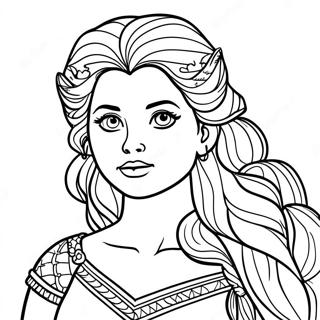 Merida Con Capelli Selvaggi Da Colorare 50820-11126