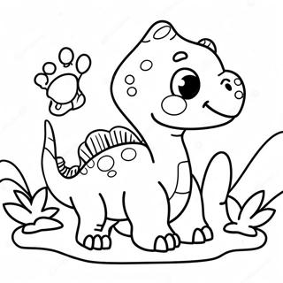 Carino Baby Dinosauro Da Colorare 50914-11135