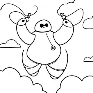 Baymax Che Vola Nel Cielo Da Colorare 51092-11170