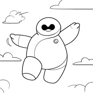 Baymax Che Vola Nel Cielo Da Colorare 51092-11171