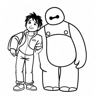 Hiro Hamada Con Baymax Da Colorare 51093-11174