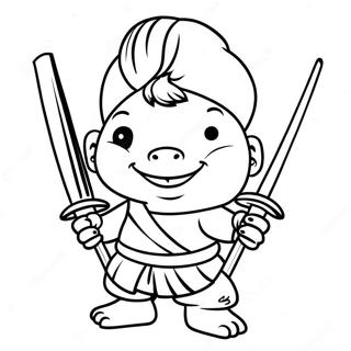 Wasabi Con Le Sue Lame Da Colorare 51095 11184