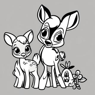 Bambi Con Amici Disegno Da Colorare 51635-11294