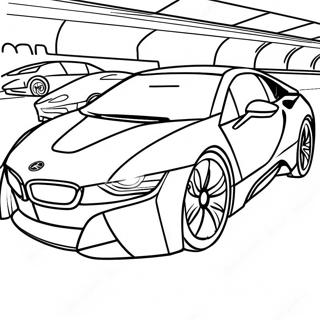 Bmw I8 Design Futuristico Disegno Da Colorare 52190-11426