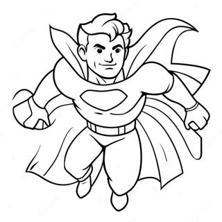 Pagina Da Colorare Di Un Supereroe Coraggioso Che Salva La Situazione 5367 1878