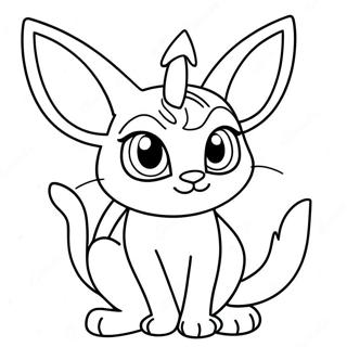 Espeon Con Occhi Scintillanti Da Colorare 55631-12170