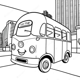 Pagina Da Colorare Di Tayo Il Piccolo Autobus In Citta 56094-12272