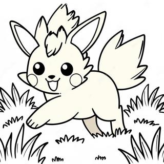 Pagina Da Colorare Di Jolteon Che Corre Nellerba 56825 12442