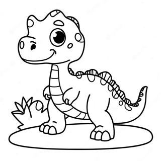 Carino Baby Dinosauro Da Colorare 58556-12813