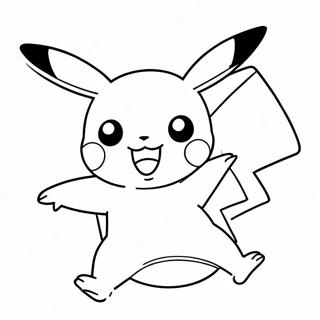 Pikachu Che Salta Nellaria Disegno Da Colorare 58824-12872