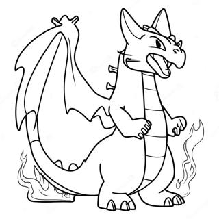 Charizard Che Sputa Fuoco Disegno Da Colorare 58825-12873