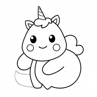 Adorabile Unicorno Squishmallow Disegno Da Colorare 58918-12902