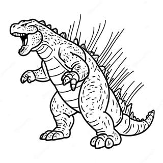 Godzilla Pagine Da Colorare