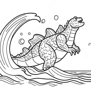 Godzilla Pagine da Colorare