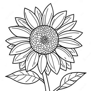 Pagina Da Colorare Di Girasole Gigante 60142-13185