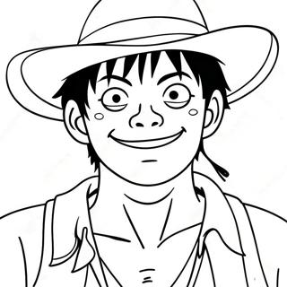 Pagina Da Colorare Di Luffy In Abbigliamento Da Pirata 60853-13351