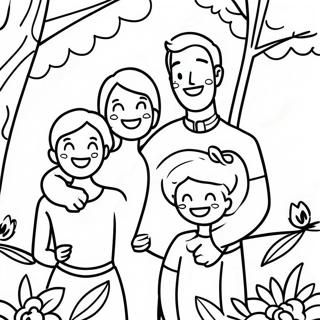 Famiglia Felice Disegno Da Colorare 61497-13512