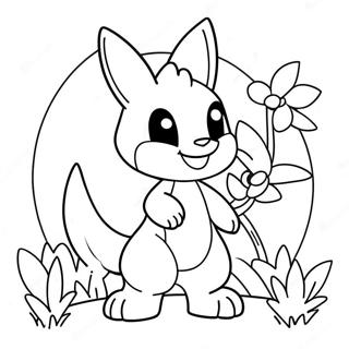 Lucario Carino Con Fiori Da Colorare 62790-13870