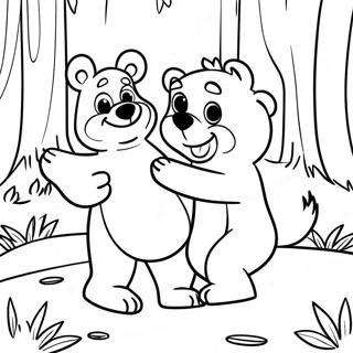 Masha E L'orso Pagine Da Colorare