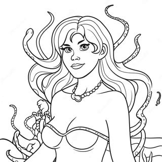 Ursula Con Tentacoli Magici Disegno Da Colorare 63244-14007